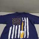Craft Beer American Flag USA 4th July Brewery T-Shirt L