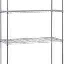 Quantum Storage Systems WR74-2442C Starter Kit for 74' High 4-Tier Wire Shelving Unit, Chrome Finish, 24' Width x 42' Length x 74' Height