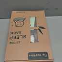 Yoofoss Rayon Made from Bamboo Baby Sleep Sack 6-12 Months 1.0 Tog Baby Wearable Blanket, Super Soft Infant Toddler Sleeping Sack 2-Way Zipper (Grey)