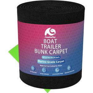 Boat Trailer Bunk Carpet,Marine Carpet Boat Bunk Boards Carpet Replacement, 9/12/16/20/24 inch Trailer Bunker Carpet for Covering Boat Lift Bunks or Runners