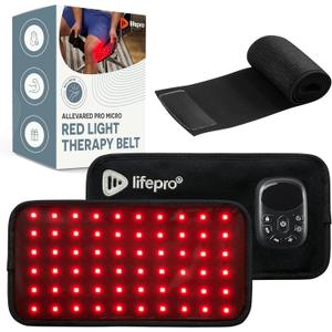 Lifepro Red Light Therapy Belt  Infrared Red Light Therapy for Body, Back and Shoulder with Triple Chip LEDs, Allevared Belt with 660nm & 850nm Wavelengths  for Daily Comfort & Wellness Support (Micro Rechargeable)