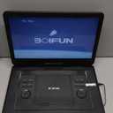 17.5" Portable DVD Player with 15.6" Large HD Screen, 6 Hours Rechargeable Battery, Support USB/SD Card/Sync TV and Multiple Disc Formats, High Volume Speaker, Black