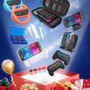 Switch 2 Accessories, [Charge Inside]Case Bundle for Nintendo Switch 2 2025 Console, FYOUNG 23 IN 1 Kit:Carrying Case,Controller Charger,Protective Shell,Grip for Joycon,Steering Wheel for Mario Kart