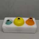 Ceramic Vases for Decor Set of 3, Colorful Decorative Vases for Farmhouse Fireplace, Modern Small Centerpieces Floral Decoration for Home Office Living Room Shelf Table, Rustic Style