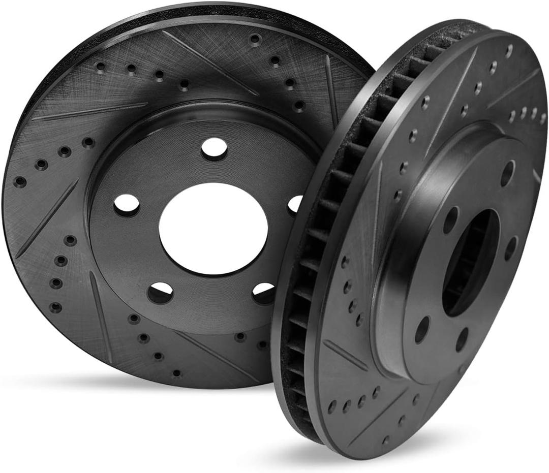 R1 Concepts Front Disc Brakes Rotors Kit| Front Brakes Rotors| Brakes Rotors| Front Rotors| Front Disc Brakes Rotors| Fit 2015-2022 Acura MDX, Honda Odyssey, Passport, Pilot, Ridgeline