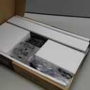 Universal Swivel TV /Table Top TV Stand for 19 to 43 inch TVs with 90 Degree Swivel, 4 Level Height Adjustable, Heavy Duty Tempered Glass Base, Holds up to 99LBS HT02B-001