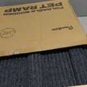 Pawaboo Foldable Dog Ramp, Small Dog Ramp for Couch Low Bed, 4 Adjustable Height from 13'' to 21", Stable Pet Steps with Non-Slip Pad, Portable Pet Ramps Use for Couch Sofa Stairs, Wood