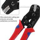 Crimping Tool Ratcheting Wire Crimper Tool for Non-Insulated Open Barrel Terminals 0.25-1.5mm² Crimping Pliers AWG 24-16, SN-58B