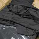 HolidayIdeas Black 4ft Rectangle Spandex Tablecloth 6 Pack Fitted Stretch Table Skirts 24x48 Inch, Ruffle Design Wrinkle-Free Polyester Table Cover for Banquets,Trade Shows, Parties, Events