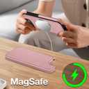 for iPhone 7 Plus/8 Plus 5.5" phone case[Compatible with magsafe][RFID Blocking Leather][Magnetic 2-in-1 Detachable][Back Flip Folio wallet]Shockproof Men Women Cover Apple 8Plus/SE2 Rose Gold