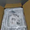 3-Tier Utility Cart with Wheels, Rolling Cart with 3 Hanging Baskets, Storage Shelves, Multi-Functional Organizer Cart for Bathroom, Office, Kitchen, White