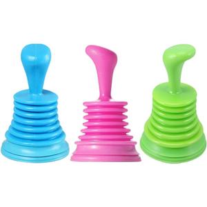 Hemoton Practical Kitchen Sink Plunger Mini Drain Auger with Comfortable Handle for Home and Office Plumbing Pipe Cleaner