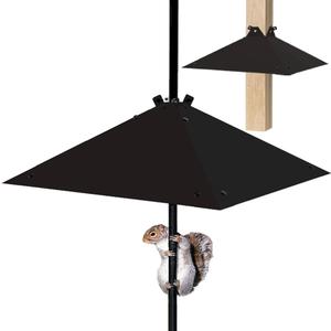 21 Inch Metal Squirrel BaffleAdjustable Opening Size for Up to 4x4 Wide Wooden Post,Squirrel Baffle for Bird Feeders Without Removing Bird Feeder Poles Or Shepherd's Hooks.