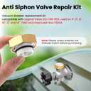1 Pack Anti Siphon Valve Repair Kit, Vacuum Breaker Fix Set Compatible with Legend Valve LEG-108-903 T550 T550A, Frost Free Faucet Repair Kit for Outside Faucet Fix