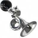 Kids Bike Horn, Metal Snail Bugle Funny Horn,Retro Air Clown Horn,Classic Vintage Metal Twist Loudspeaker Siren Hooter Snail Air Horn for Golf Cart Bicycles,Kids & Adults Christmas Party Gift