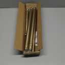 YNL Shower Curtain Rod 34-82 Inches (2.8-6.8ft) Adjustable Spring Shower Rod No Drilling, Non-Slip, Never Rust, Stainless Steel, Suitable for Bathroom Window Living room, Gold