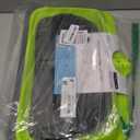 Sepetrel Swimming Pool Leaf Skimmer Net,Rubber Lip & Reinforced Frame Double-Layer Deep Rake(NO Pole)