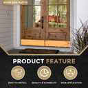 uxcell Door Kick Plate, 6 x 30 Inches Anodized Aluminum Kick Plate Door Plate, 1.5mm (1/16 Inch) Thickness, for Exterior Front Door or Back Door, Copper Gold (Single Pack)