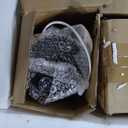 Pamapic Glass Top Vanity Desk with Crystal Handles, 11 Drawers Makeup Vanity with Mirror and Stool, 3 Lighting Modes Dressing Table, Power Outlet, Silent Slides, White (46"*15.7"*56.1")