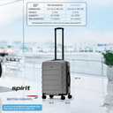 Flight Knight 22x18x10 Expandable Carry On Suitcase Hardside TSA Lock & USB C Port Lightweight Luggage Silent Double Spinner Wheels Maximum Spirit Overhead Carry-On Bag Airlines Approved Charcoal