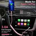 KIYODA USB C to Lightning Cable 3FTfor Car, Coiled iPhone Charger Fast Charging Short USBC Lightning iPhone Cord for iPhone14/13/12/11 Pro Max/iPad/CarPlay- 2Pack Pink
