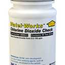 Industrial Test Systems WaterWorks 480031 Chlorine Dioxide Testing Strip, 1 Minute Test Time, 0-100ppm Range (Bottle of 50)