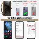 Defencase for Galaxy S26 Plus/S26+ Case Wallet with RFID Blocking Card Holder for Women Men, Elegant Leather Magnetic Snap Flip Strap Zipper Wallet Phone Cases for Samsung Galaxy S26 Plus 6.7", Coffee