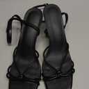 LAICIGO Women's Square Open Toe Heeled Sandals Stiletto Kitten Heel Slingback Ankle Buckle Strap Dress Party Shoes8