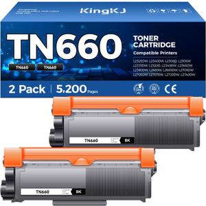 TN660 Black Toner Cartridge 2-Pack Replacement Compatible for Brother TN-660 TN630 Toner HL-L2380DW HL-L2320D HL-L2340DW DCP-L2540DW MFC-L2700DW MFC-L2720DW HL-L2300D HL-L2360DW DCP-L2520DW Printer TN660 Black Toner Cartridge 2-Pack Replacement Compatible for Brother TN-660 TN630 Toner HL-L2380DW HL-L2320D HL-L2340DW DCP-L2540DW MFC-L2700DW MFC-L2720DW HL-L2300D HL-L2360DW DCP-L2520DW Printer