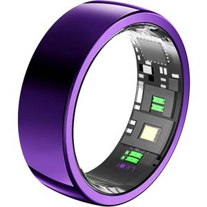 Smart Rings for Men Health Ring Heart Rate Monitor Sleep Tracker Smart Fitness Tracker Rings for Women Gesture Control Photography Pedometer Step Counter Waterproof Compatible with iOS Android Phones