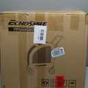 EchoSmile 4 Wheels Pet Stroller, Dog & Cat Stroller for All-Season, Lightweight Carrier with Storage Basket, Adjustable Handle, Removable Pad, Breathable Mesh, Up to 135 lbs, Grey