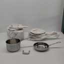 Cuisinart 12 Piece Cookware Set, MultiClad Pro Triple Ply, Silver, MCP-12N