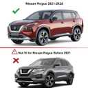 Outside-Mount Window Visors Rain Guards for Nissan Rogue 2021-2026,6PCS