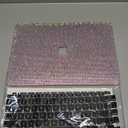 Bling Rhinestone Case Compatible with MacBook Air 13 inch 2022 2021 2020 2019 2018 Release M1 A2337 A2179 A1932 Touch ID,Glitter Sparkle Diamond Case Fashion Luxury Shiny Crystal Hard Shell (1_Aurora Borealis)