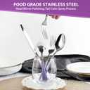 Gradient Purple Silverware set for 4,Stainless Steel Flatware Set,20 Piece Tableware Cutlery Set,Mirror Polished Utensils Sets for Kitchen,Reusable Dinnerware Sets Service for 4,Dishwasher Safe