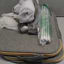 efluky Slim Laundry Basket with Lid, Narrow Laundry Hamper with Removable Bag, Skinny Dirty Clothes Basket with Bamboo Handles for Bathroom, Bedroom & Laundry Room, 65L Grey