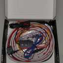 Dynamic Scan Start Up Hood Light Strip Sequential Flowing Turn Signal Lights Flexible DRL Daytime Running Car Led Light Strip Exterior, Dual Color Amber White Switchback 12V 79inch (1 Set)