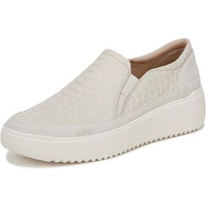 Vionic Women's Kearny Sneaker, Cream Leather, 9