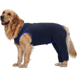 Lelepet Dog Recovery Suit for Rear Legs,Dog Pants to Prevent Licking,Lick Sleeve for Dogs Rear Legs Abdomen,Dogs Leg Sleeve to Stop Licking,Doggy Onesie for Surgery Female Male,Pet Cone Alternative, XL