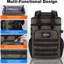 Insulated Cooler Backpack, 35 Can / 25L Large Camping Backpack for Outdoor, Beach, Picnic - Soft Lightweight Leakproof Cooler Backpack for Women and Men (Green, 25L)