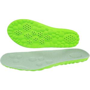 SolaraPickleball Insoles for Men Women, 4D Memory Foam Arch Support Inserts, Shock Absorbing, AntiSlip Massage Support, Breathable Comfort for Walking & Sports(Green, Men 9.510.5/Women 10.511.5)