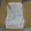 Deco 79 Glass Decorative Jewelry Box 6 Slot Jewelry Organizer with Gold Metal Frame and Chain Accent, Jewelry Holder 10" x 7" x 4", Clear