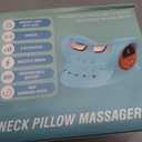Neck Massager 2026, 3-in-1 Portable Cervical Support Pillow with Heat & Vibration, 6 Adjustable Intensities, Cordless USB-C for Home Office Travel Gift
