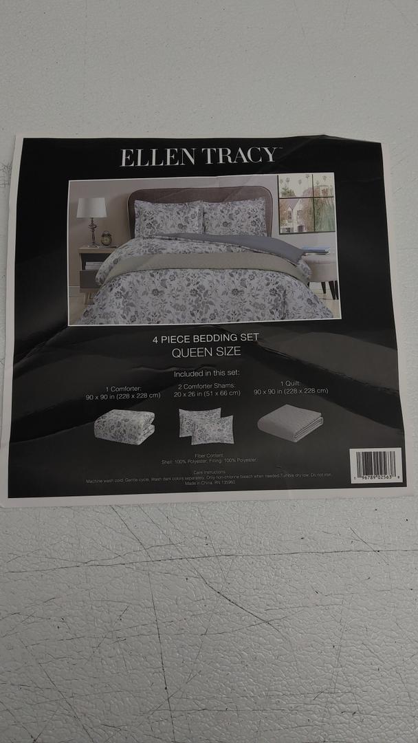 Ellen Tracy 4 Piece Bedding Set Queen Size
