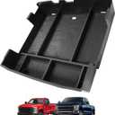 for 2024 2025 2026 Ford F250 Super Duty Accessories F250 Center Console Organizer for 2024 2023 2025 Ford F250 F350 F450 Console Organizer Divider Armrest Tray(Full Tray)