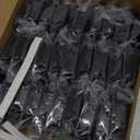 Ravinte 60 Packs (30 Pairs) 3/8" Inset Matte Black Cabinet Hinge, Self Closing Hinges for Kitchen/Bathroom/Furniture Cabinets & Doors. Decorative Hardware with Door Bumper.
