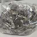 Dimeho Key Fob Hardware 150 Pcs, 1 Inch Keychain Wristlet Bulk Silver Metal Key Lanyard Keys Chain Making Hardware Supplies for Making Keys Chains Bags Hand Craft