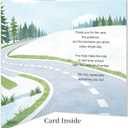 2 x Bus Driver Appreciation Gifts Card,School Bus Driver Thank You Card for Women Men,Appreciation Cards for School Bus Driver with Envelope