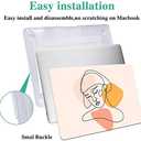 DTangLsm Fit MacBook Pro 13 inch Case 2022 2021 2020-2016 Release M2 M1 A2338 A2251 A2289 A2159 A1989 A1706 A1708, Smooth Plastic Hard Shell Case+Keyboard Cover for MacBook Pro 13 with Touch Bar, Face