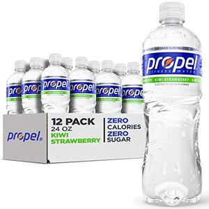 Propel, Kiwi Strawberry, Zero Calorie Water Beverage with Electrolytes & Vitamins C&E, 24 Fl Oz (Pack of 12)
